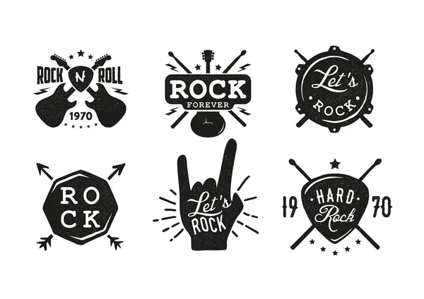 Kaya amblemleri. Retro etiket, rozet. Tişört baskısı tasarımı