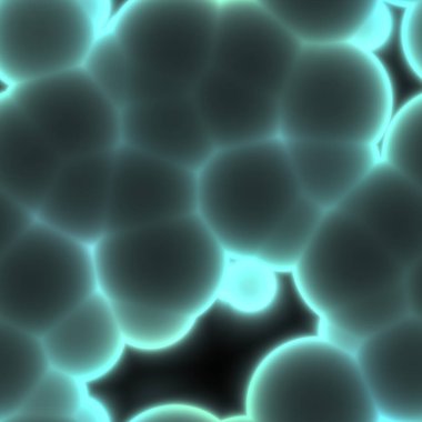 Mikroskop altında virüsün soyut hücresi veya patojenik bakteri, biyofilm illüstrasyonu.