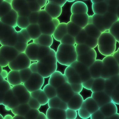 Mikroskop altında virüsün soyut hücresi veya patojenik bakteri, biyofilm illüstrasyonu.