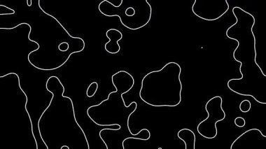 Mikroskop altında bakteri hareketi gibi akışkan, soyut arka plan, çizgi çizgi çizgi çizgi animasyon