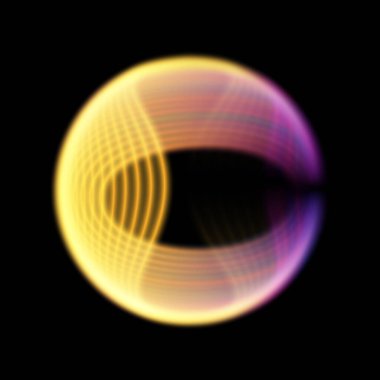 Modern soyut yüksek hızlı ışık hareketi. Siyah arka planda dinamik hareket. Işık sızıntıları, aura, hayalet çekimleri, uzun ve canlı izler. Vektör illüstrasyonu