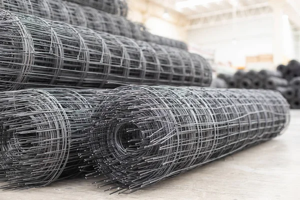 Close up roll of steel mesh or Wire Mesh use for reinforce concrete work in construction site