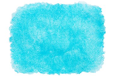 Suluboyayı kes. Kağıt arkaplanda mavi suluboya.