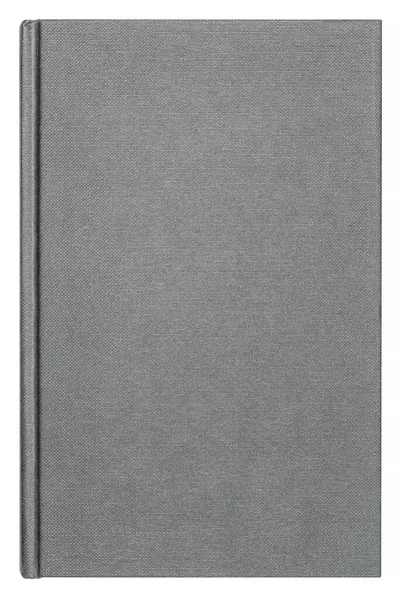 Αποκοπή Μαύρου Εξώφυλλου Ενός Βιβλίου Λευκό Φόντο — Φωτογραφία Αρχείου