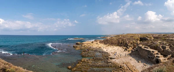 Dor Beach National Park Israel Outubro 2022 Vista Panorâmica Dor — Fotografia de Stock