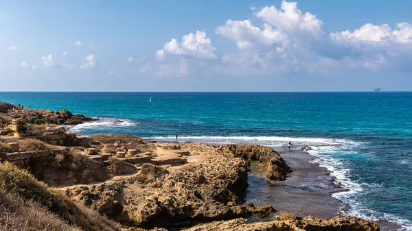 Dor Beach National Park Israel Outubro 2022 Vista Panorâmica Dor — Fotografia de Stock