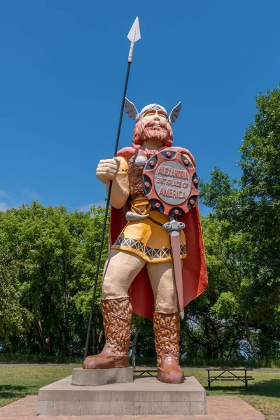Александрия Миннесота Июля 2022 Года Статуя Большого Оле Возле Музея — стоковое фото