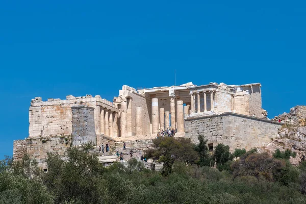 Atene Grecia Aprile 2023 Porta Cerimoniale Propilea Acropoli Atene Atene — Foto Stock