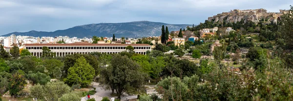 Die Stoa Des Attalos Der Antiken Agora Athen Griechenland — Stockfoto