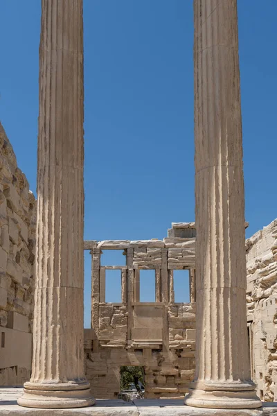 Eretteo Tempio Atena Polias Sulla Collina Dell Acropoli Atene Grecia — Foto Stock