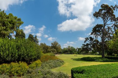 Zichron Yaakov, İsrail yakınlarındaki güzel manzaralı park Ramat Hanadiv. 