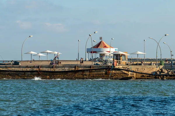 Tel Aviv Israel Septiembre 2022 Ocupada Zona Paseo Marítimo Zona — Foto de Stock