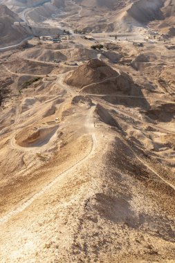 Roma rampası çevresindeki Masada 'dan görünüyor..