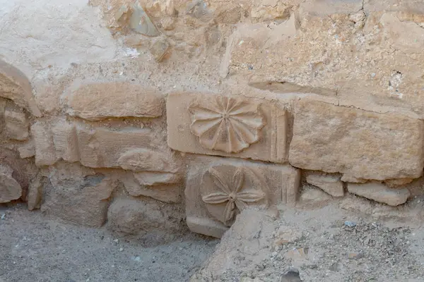 İsrail 'deki Musevi Çölü' ndeki Masada harabeleri..