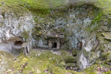 The cave of Yitzhak Ze'ira son of Shim'on at Beit She'arim National Park in Kiryat Tivon, Israel clipart