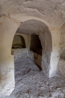 İsrail Kiryat Tivon 'daki Beit She' arim Ulusal Parkı 'ndaki Lulav Mağarası' nda..