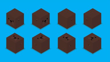 Animal Dice 3D Character Animal Sea Lion Cartoon Vector