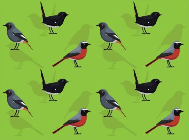 Kuş Yaygın Çizgi Filmi Sevimli Kusursuz Duvar Kağıdı Arkaplanı