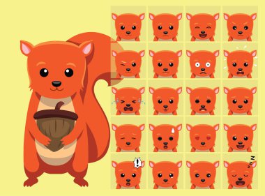 Sincap Karikatür Duyguları Vektör İllüzyonuna Karşı