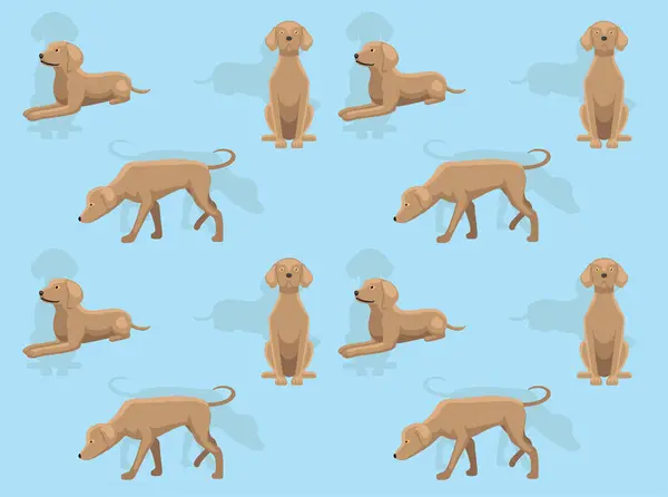 犬ブルーレイシークリームコート漫画かわいい継ぎ目が無い壁紙の背景 ロイヤリティフリーストックベクター