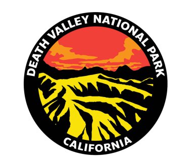 Ölüm Vadisi Ulusal Park California Vektör Logosu