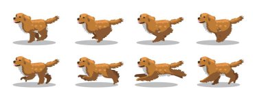 Nova Scotia Duck Tolling Retriever Çizgi Film Çizgi Roman Çerçeve Vektörü