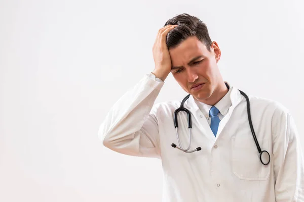 stock image Image of tired and worried doctor.