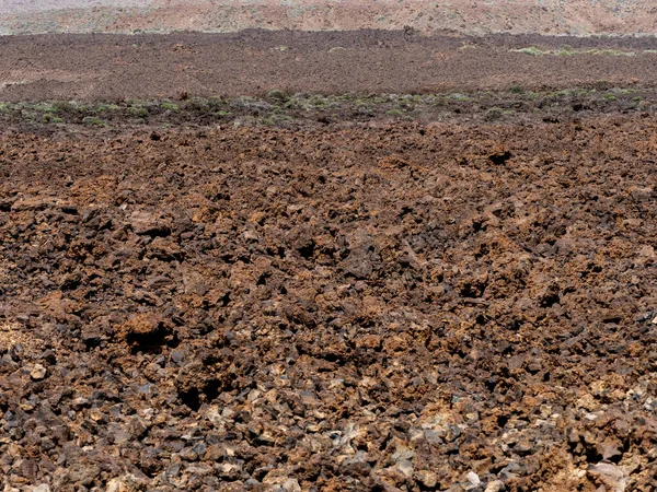 Suelo Textura Lava Volcánica Parque Nacional Del Teide — Foto de Stock