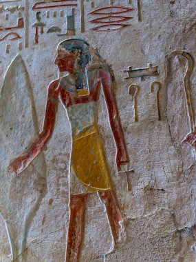Krallar Vadisi 'ndeki hiyeroglifler, Luxor Mısır