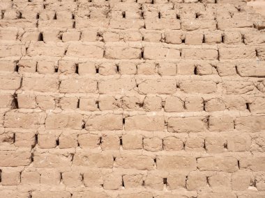 Ebu Simbel sarayındaki tuğla duvar ve duvar dokuları