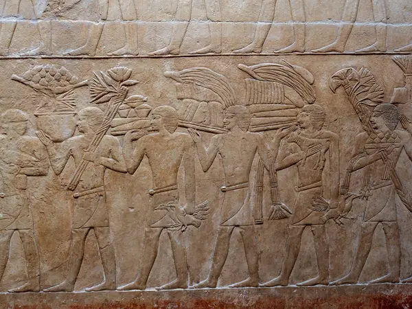 stock image Reliefs from the interior of the Tomb of Kagemni Egypt