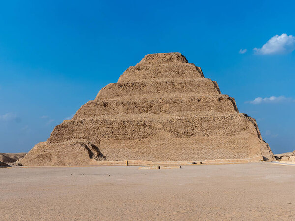 Step Pyramid of Pharaoh Josher at Saqqara in Egypt