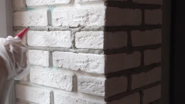 Tasarımı Geliştirme Işçilerin Duvar Eklemlerini Özel Endüstriyel Kumaş Tüp Kullanarak — Stok video