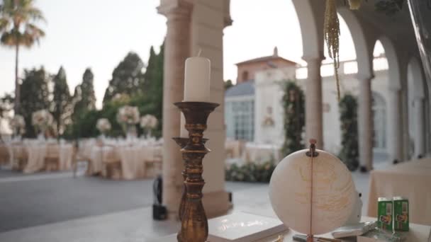Rome Italy August 2021 Aristocratic Villa Miani Decorated Royal Wedding — 图库视频影像