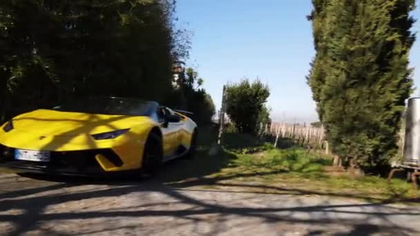 Ρωμη Ιταλια Νοεμβριου 2022 Συλλογή Αυτοκινήτων Prestige Στην Ιταλική Ύπαιθρο — Αρχείο Βίντεο