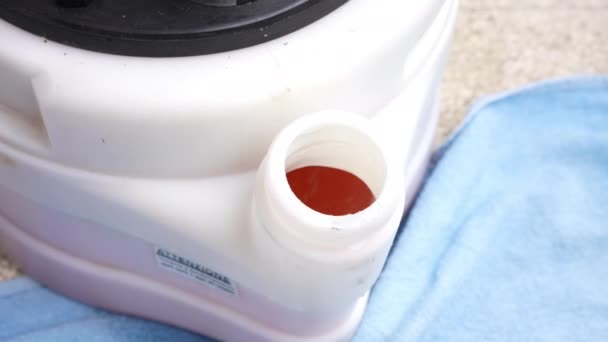 Hydraulic Tank Hot Acid Solution Cleaning Clogged Pipes Water Stones — Wideo stockowe