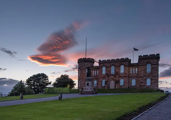 Inverness 'te gün batımı, İskoçya İskoçya' da bir şehir