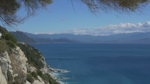 Korsyka Plaże Krajobrazy — Wideo stockowe