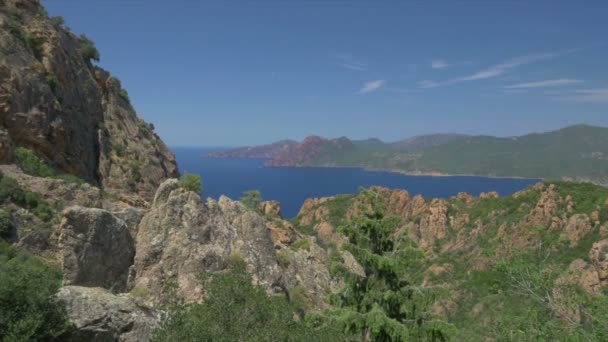 Spiagge Paesaggi Della Corsica — Video Stock