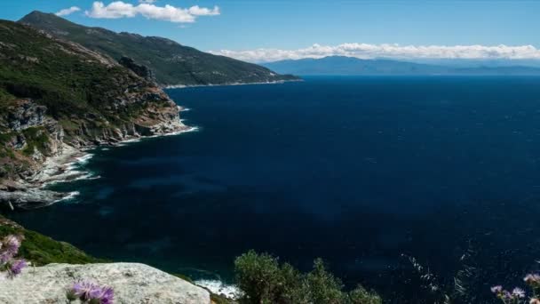 科西嘉岛沿海线 — 图库视频影像