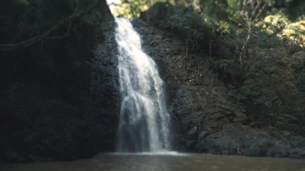 Waterval Cascada Montezuma Costa Rica — Stockvideo