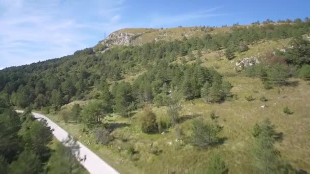 Zicht Vanuit Lucht Istrische Landschappen Kroatië — Stockvideo