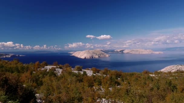 Вид Красивый Пейзаж Хорватии — стоковое видео