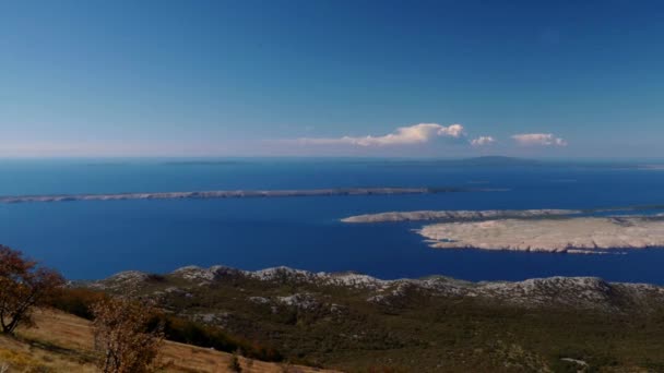 Vista Sul Bellissimo Paesaggio Croazia — Video Stock