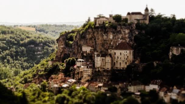 Πλάνα Από Μεσαιωνική Πόλη Rocamadour — Αρχείο Βίντεο