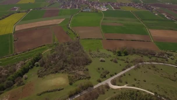 Aerial Bavarian Landscapes Germany Native Footage — Stock Video