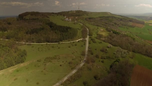 Aerial Bavarian Landscapes Alemania Material Nativo — Vídeo de stock