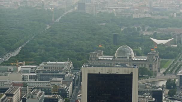 视图从柏林电视大厦 国会大厦 — 图库视频影像