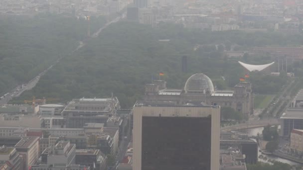 Vue Tour Télévision Berlin Reichstag Berlin — Video