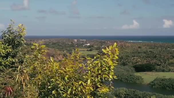 Schöne Aussicht Auf Die Landschaft Von Lailua Hawaii — Stockvideo